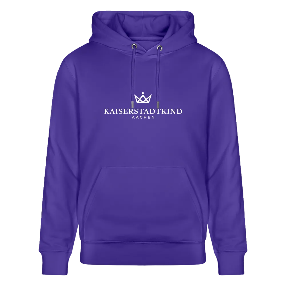 350gr. White Edition - CRUISER  Organic Hoodie - purple love 