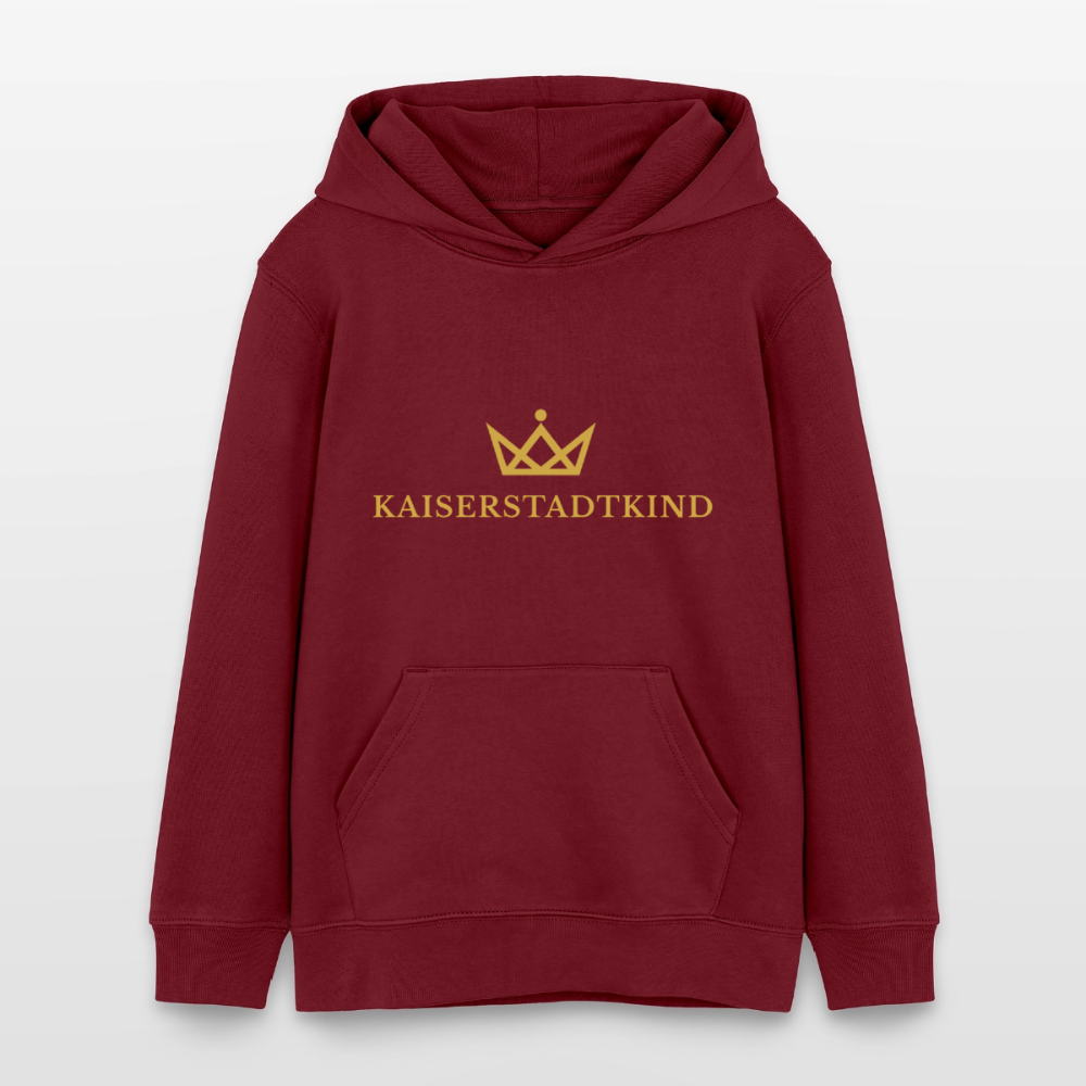 Gold Edition - Mini Cruiser Teen Organic Hoodie - burgundy