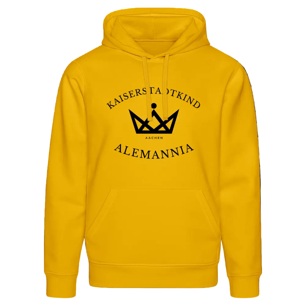 KAISERSTADTKIND x ALEMANNIA – SONDEREDITION DRUMMER HOODIE - Spektralgelb