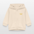 KAISERSTADTKIND 2Golden Crowns - Organic Zip Hoodie BABY CONNECTOR - soft Ecru