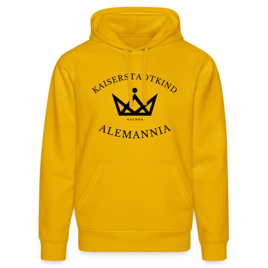 KAISERSTADTKIND x ALEMANNIA – SONDEREDITION DRUMMER HOODIE - Spektralgelb