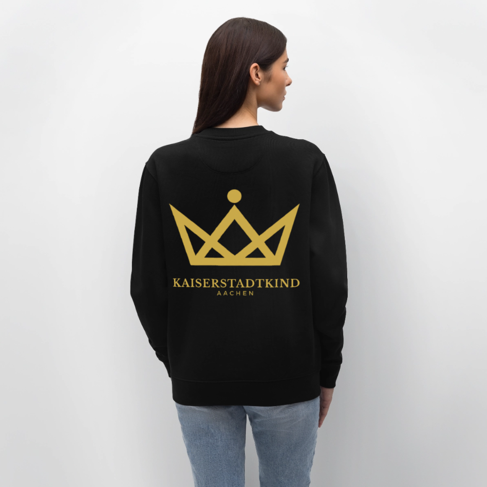 280gr. Golden Crown Edition - CHANGER Organic Sweatshirt - black